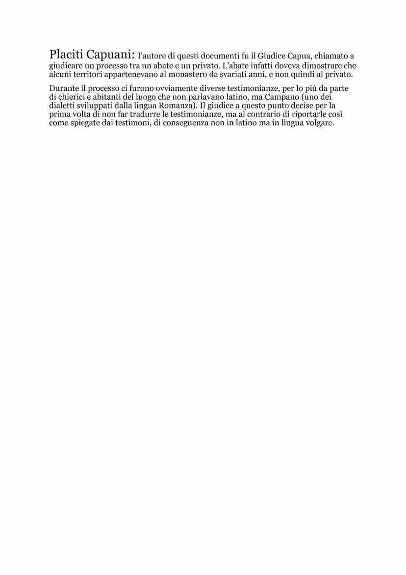 Dal latino alle lingue Romanze
Fino al V secolo D.C., all'interno dell'impero Romano l'Unica lingua parlata e scritta
rimaneva il latino.
So