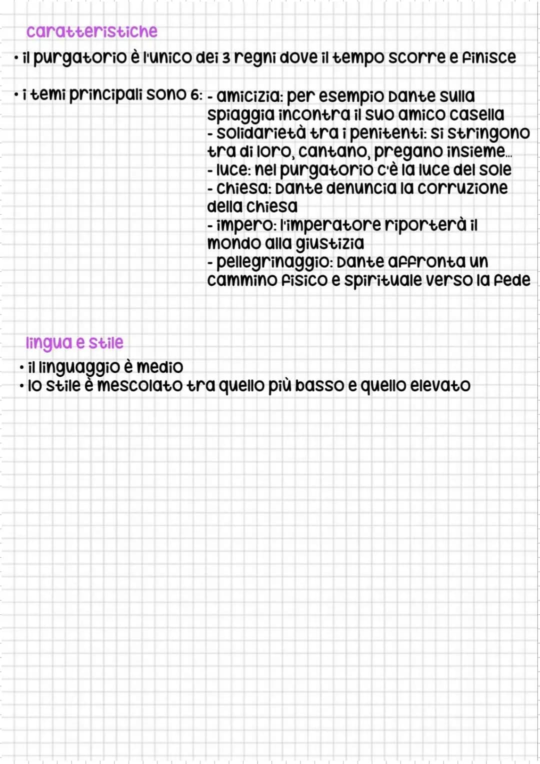 • ha la forma del calco dell'inferno ma al contrario
Si è formato grazie alla caduta di Lucifero
●
è una montagna, con la base larga che par