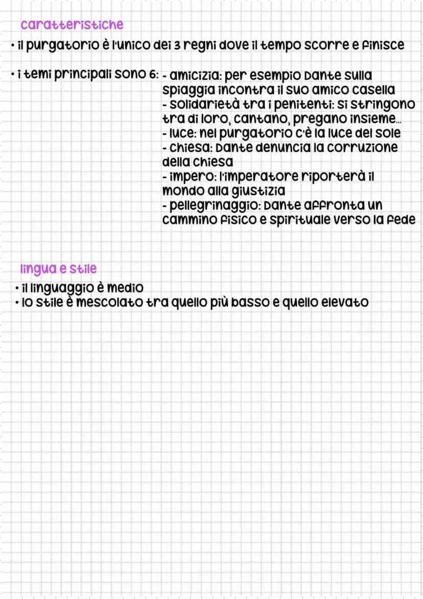 • ha la forma del calco dell'inferno ma al contrario
Si è formato grazie alla caduta di Lucifero
●
è una montagna, con la base larga che par