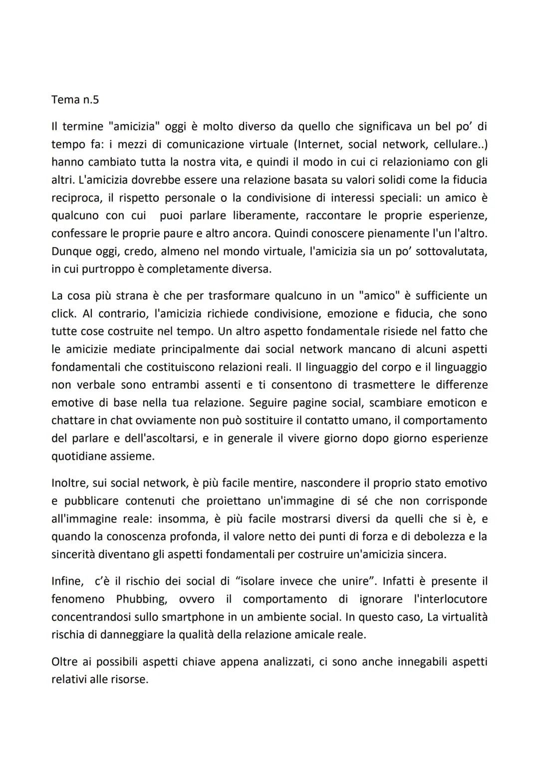 
<p>Oggi il significato del termine "amicizia" è radicalmente diverso rispetto a quanto intendeva in passato: l'avvento dei mezzi di comunic