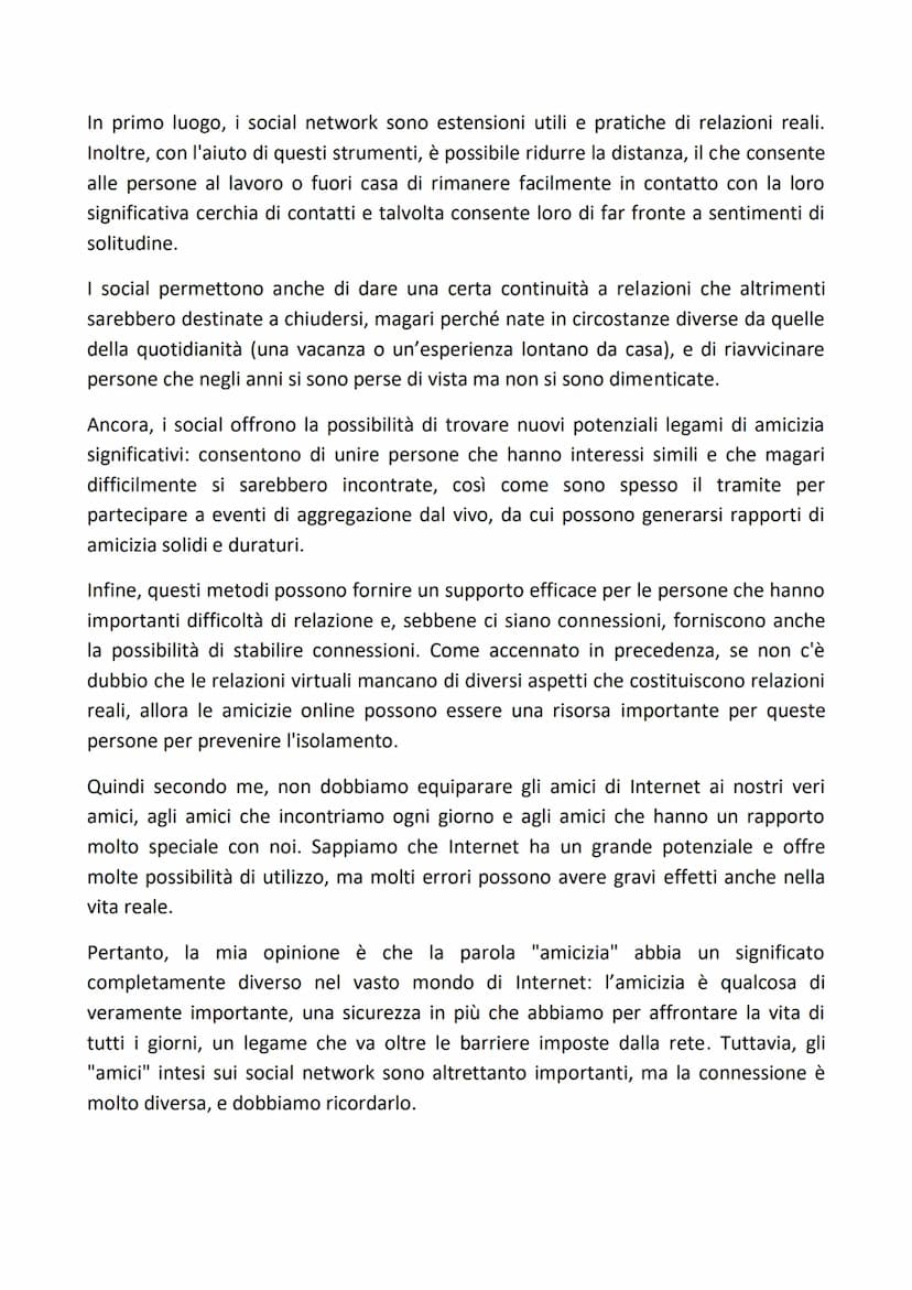 
<p>Oggi il significato del termine "amicizia" è radicalmente diverso rispetto a quanto intendeva in passato: l'avvento dei mezzi di comunic