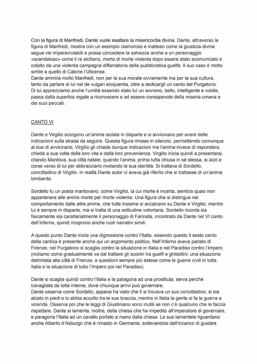La composizione del Purgatorio, seconda cantica della Commedia di Dante, è da collocare
tra il 1308 e il 1312.
Il Purgatorio presenta una st