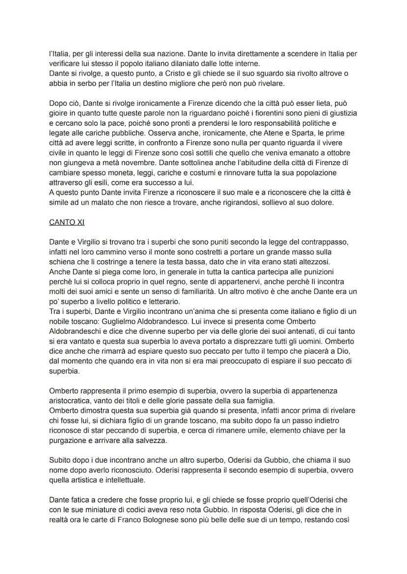 La composizione del Purgatorio, seconda cantica della Commedia di Dante, è da collocare
tra il 1308 e il 1312.
Il Purgatorio presenta una st