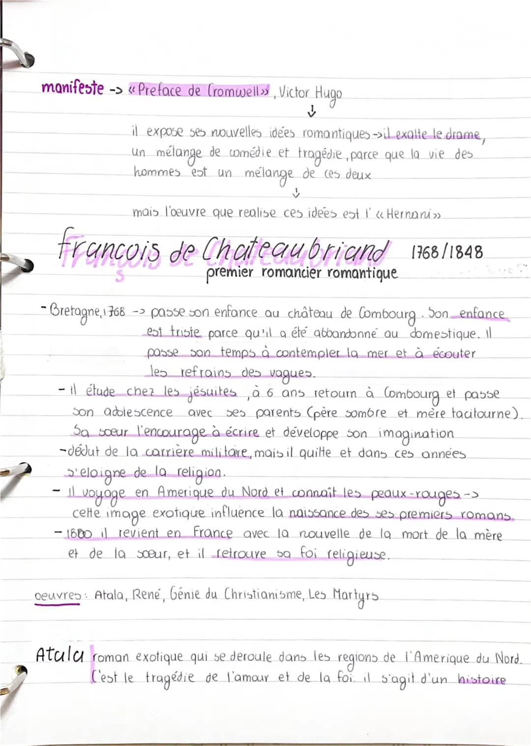 mouvement littéraire 1810/50
ROMANTISHE (1er partie du xixe siècle)
anticipé par Rousseau, qui critique les lumières
Tout d'abord -> PRÉ-ROM