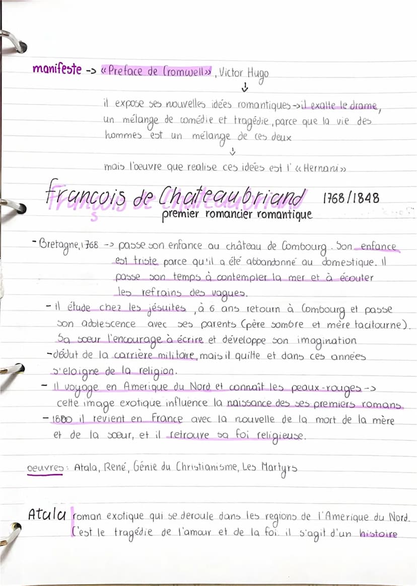 mouvement littéraire 1810/50
ROMANTISHE (1er partie du xixe siècle)
anticipé par Rousseau, qui critique les lumières
Tout d'abord -> PRÉ-ROM