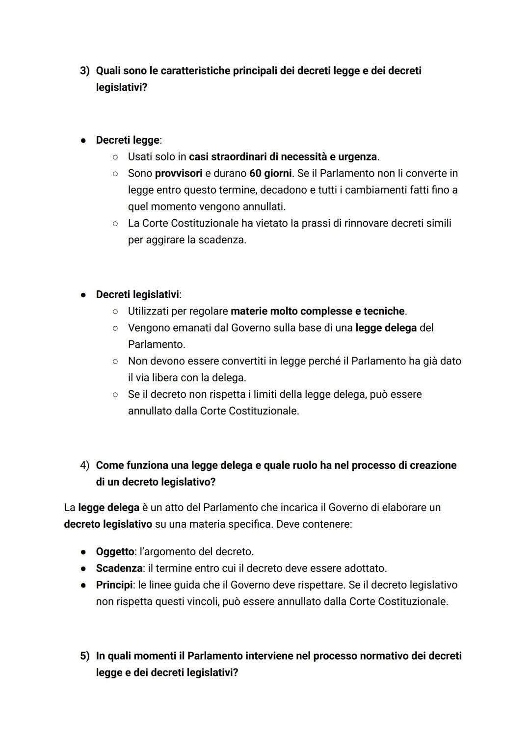 IL GOVERNO
Le funzioni del governo
• Il governo è titolare della funzione ESECUTIVA, ha il compito di ESEGUIRE e
ATTUARE le leggi emanate da