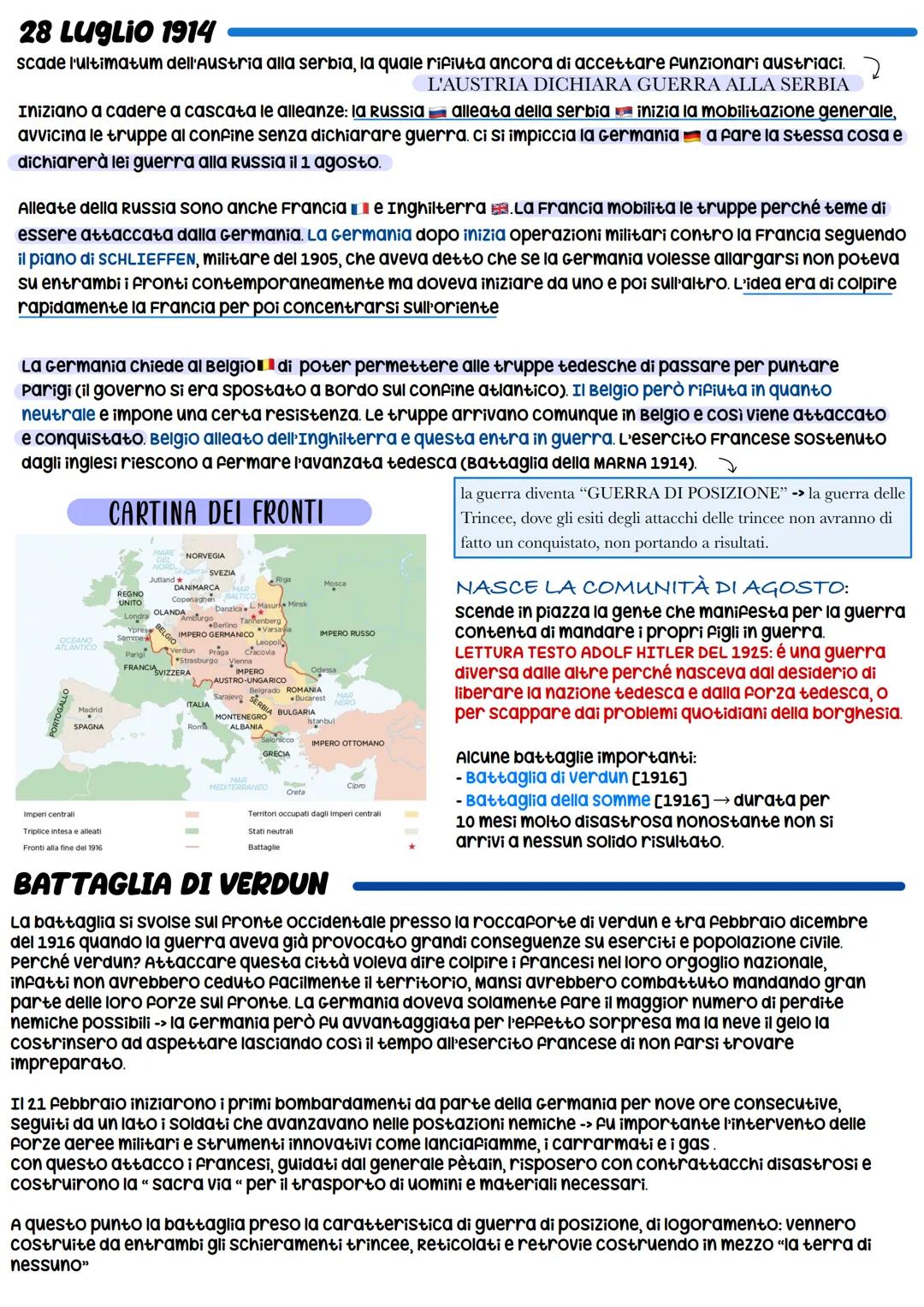1 GUERGERRA M
PERRO MONDIALE AIDIALE
Inizia il 28 luglio del 1914 quando l'Austria dichiara guerra alla serbia e per via dei trattati implic