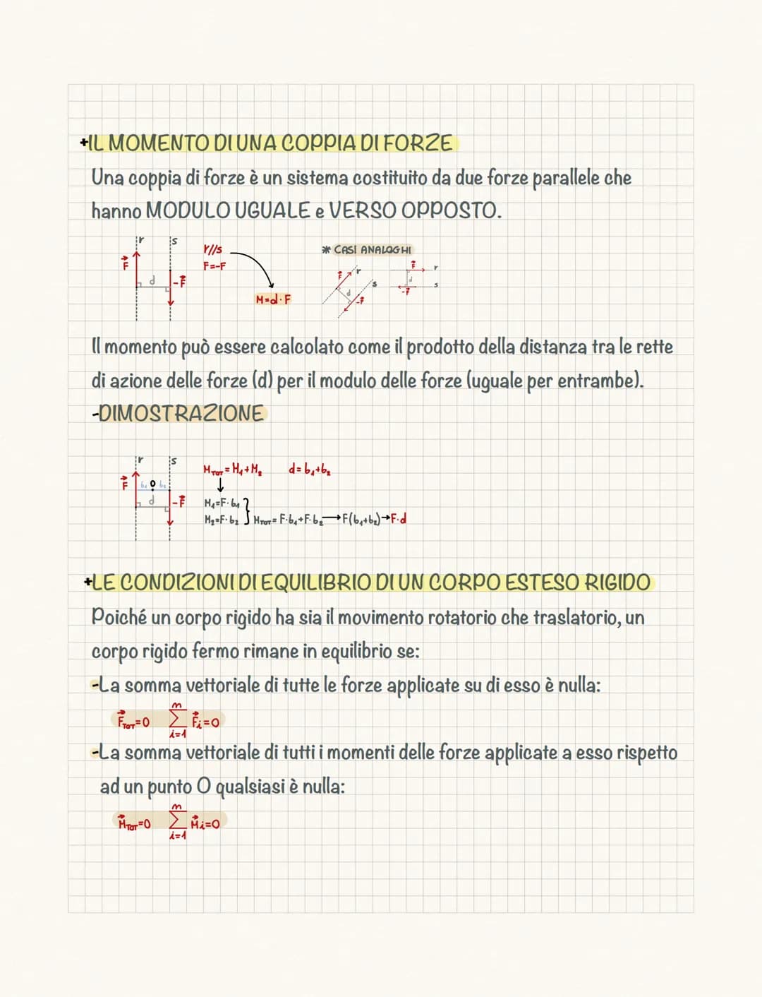L'equilibrio
Un corpo è in EQUILIBRIO se è FERMO e persevera nel suo stato di quiete.
• L'EQUILIBRIO DEL PUNTO MATERIALE (Pto materiale)
II 