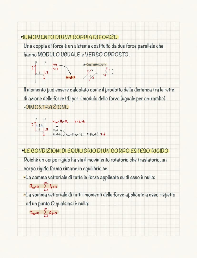 L'equilibrio
Un corpo è in EQUILIBRIO se è FERMO e persevera nel suo stato di quiete.
• L'EQUILIBRIO DEL PUNTO MATERIALE (Pto materiale)
II 