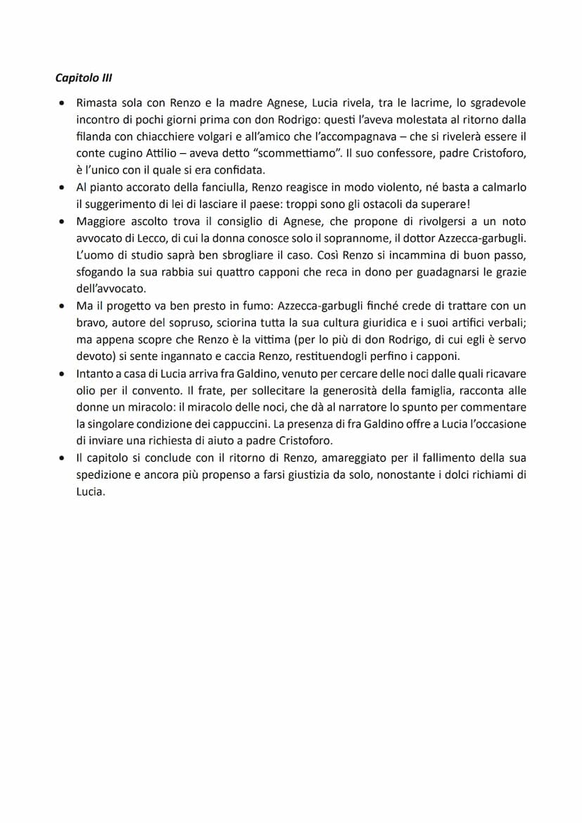 I Promessi Sposi - Alessandro Manzoni
Capitolo I
Il capitolo si apre con un'ampia descrizione di quel ramo del lago di Como che comprende
l'