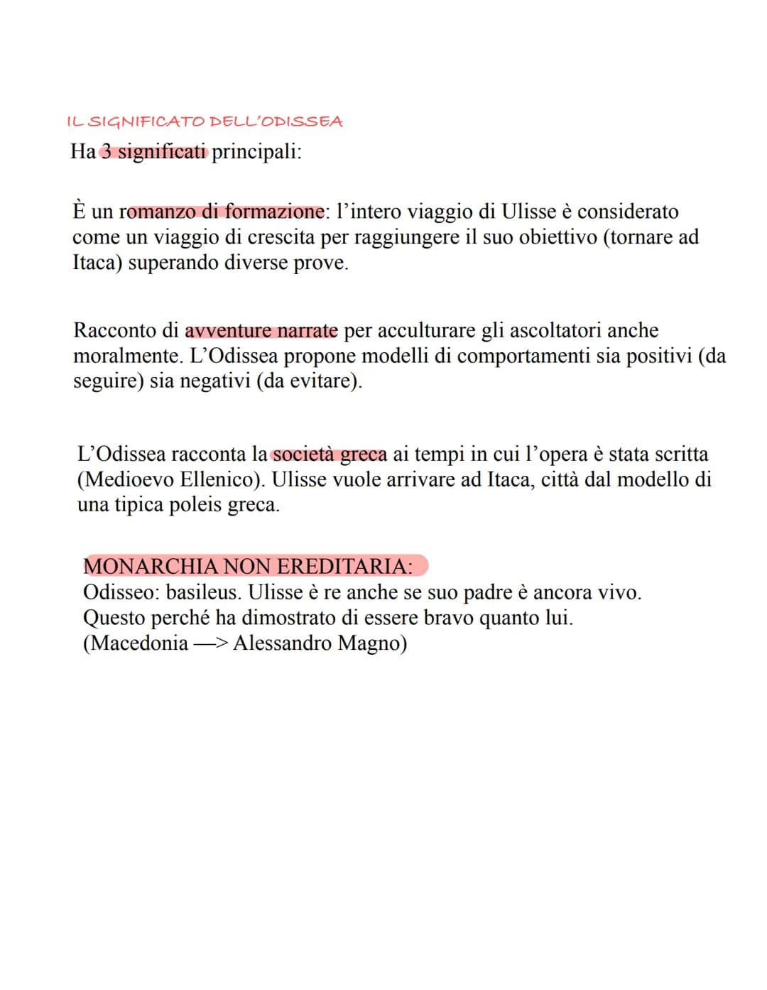 L'Odissea
L'Odissea è un poema epico (caratterizzato da un testo in poesia) che
racconta la storia di Odisseo (Ulisse).
IL VIAGGIO DI ODISSE