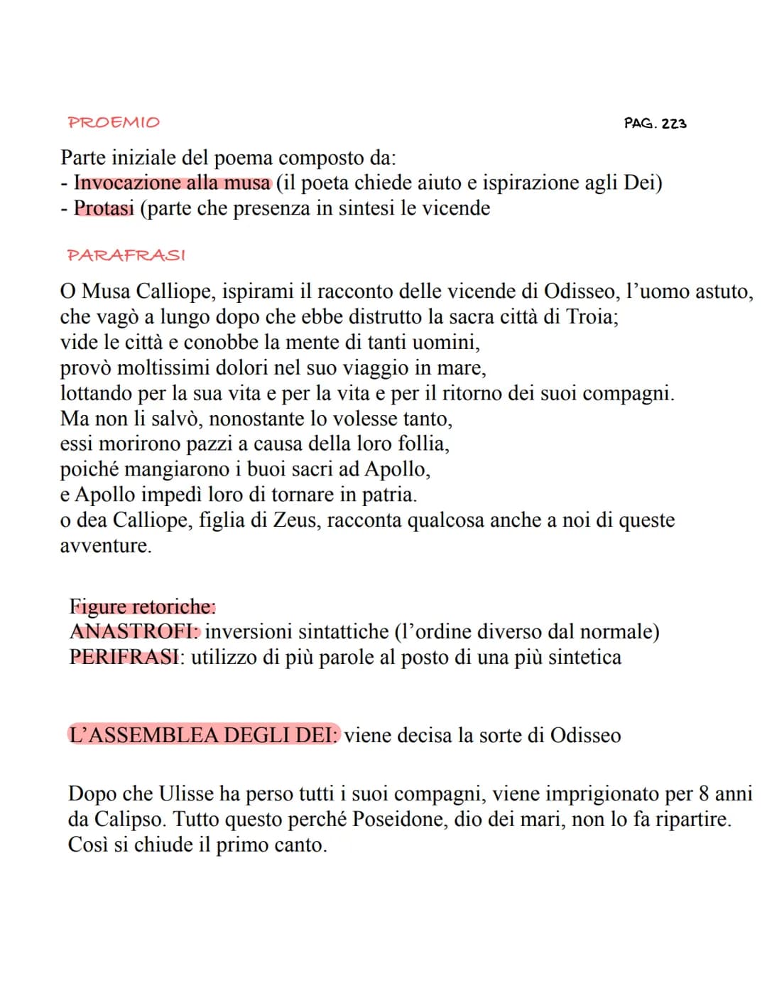 L'Odissea
L'Odissea è un poema epico (caratterizzato da un testo in poesia) che
racconta la storia di Odisseo (Ulisse).
IL VIAGGIO DI ODISSE