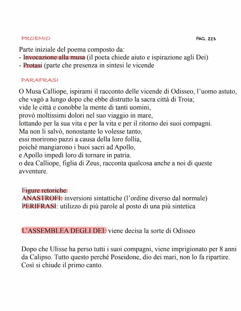 L'Odissea
L'Odissea è un poema epico (caratterizzato da un testo in poesia) che
racconta la storia di Odisseo (Ulisse).
IL VIAGGIO DI ODISSE