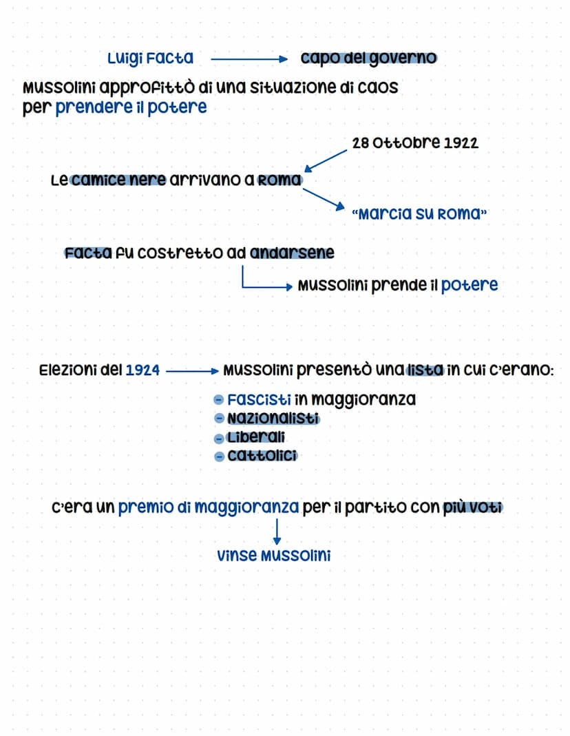 
<p>In Italia, le conseguenze della Prima Guerra Mondiale furono disastrose. I morti furono 600.000 e l'Italia era notevolmente indebitata. 