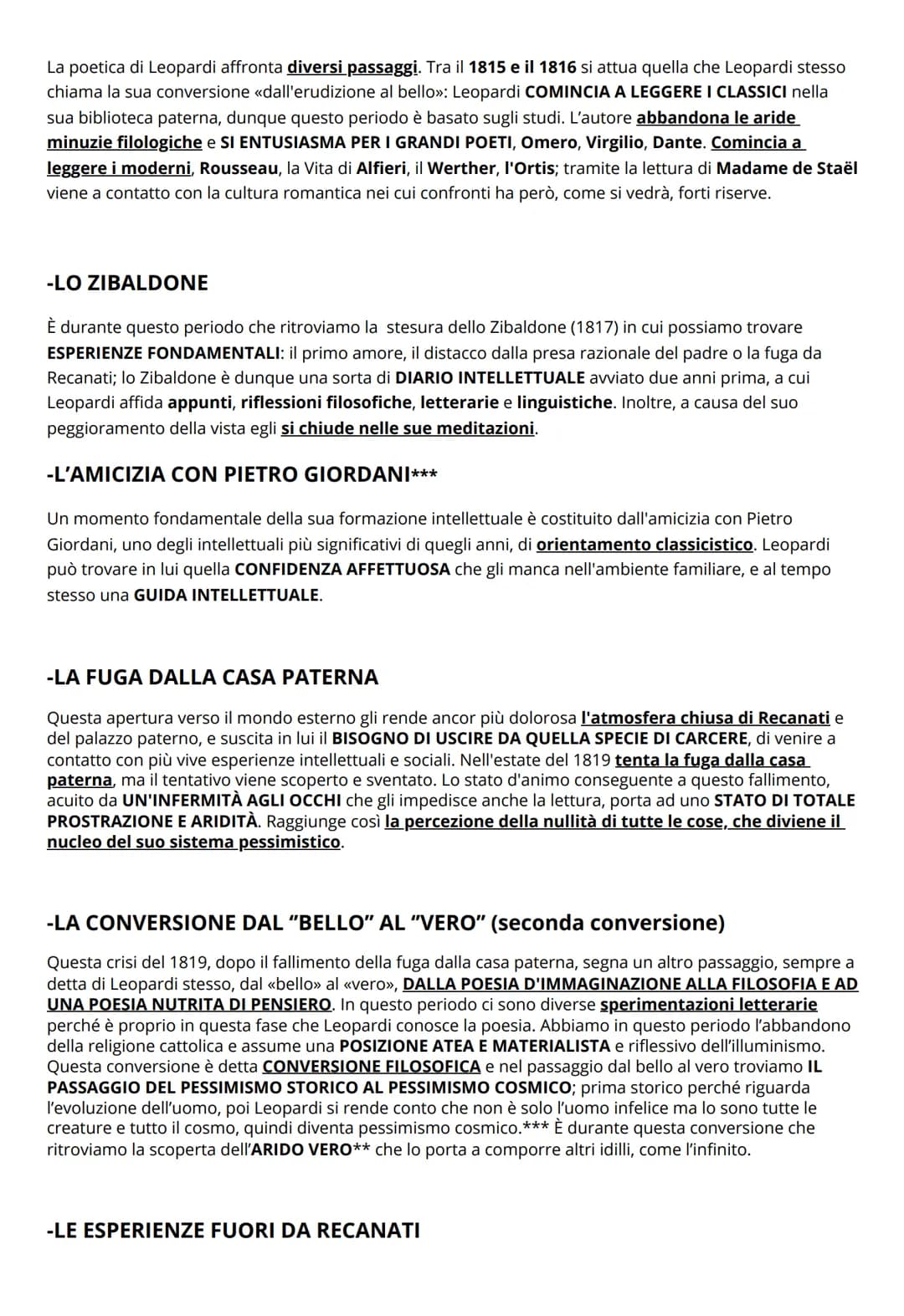 LA VITA
Giacomo Leopardi nacque il 29 giugno 1798 a RECANATI, nelle Marche, figlio del conte Monaldo dei
Monaldi Leopardi e di Adelaide Anti