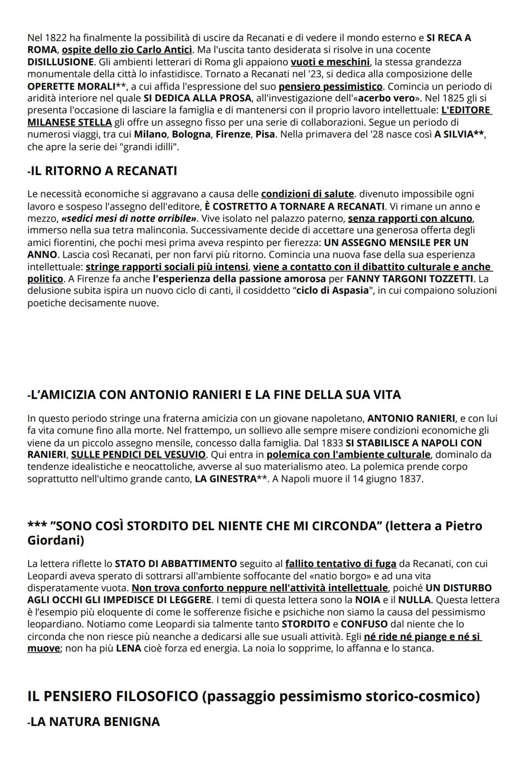 LA VITA
Giacomo Leopardi nacque il 29 giugno 1798 a RECANATI, nelle Marche, figlio del conte Monaldo dei
Monaldi Leopardi e di Adelaide Anti