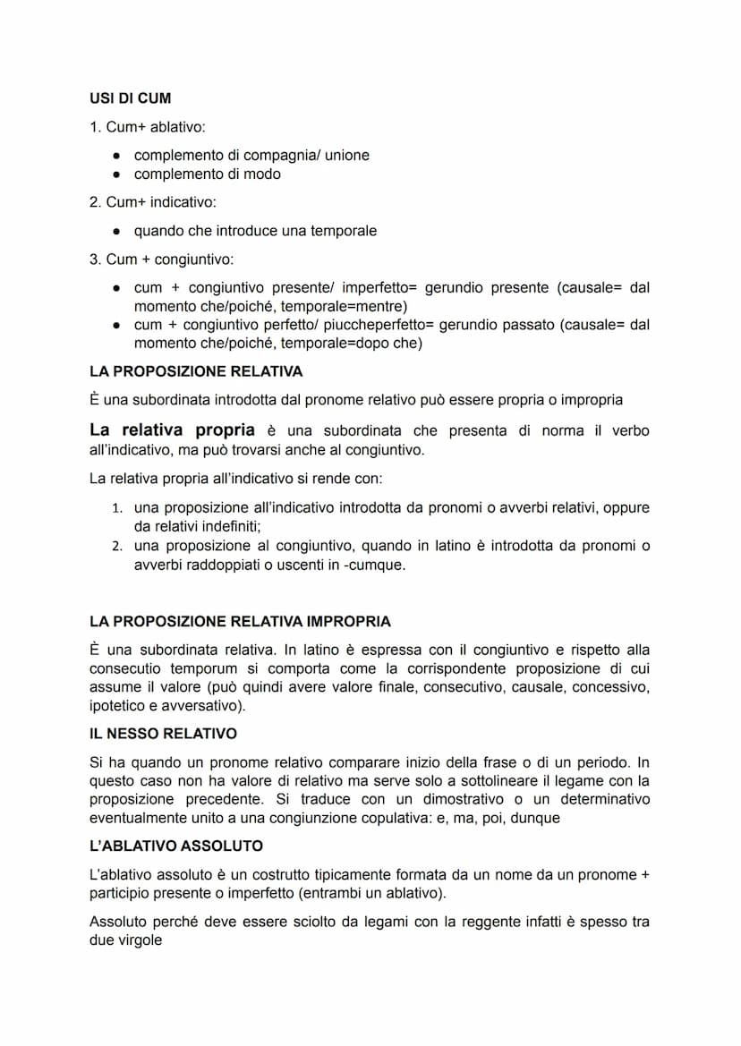 SINTASSI DEL PERIODO
USI DI UT
1. Ut + indicativo
- Come Introduci una modale
- Appena= introduce una temporale
2. Ut + Congiuntivo
Proposiz