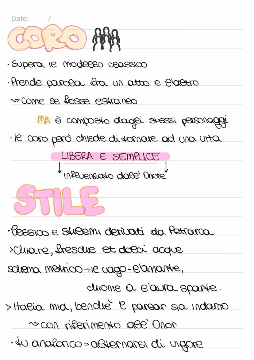 Date:
AMENTA
GENERALE
•1573 a Ferrara per la corte estende
Favola pastorace →Superamento del genere
> Modelli grea (tragedie)
>Con Linge de 
