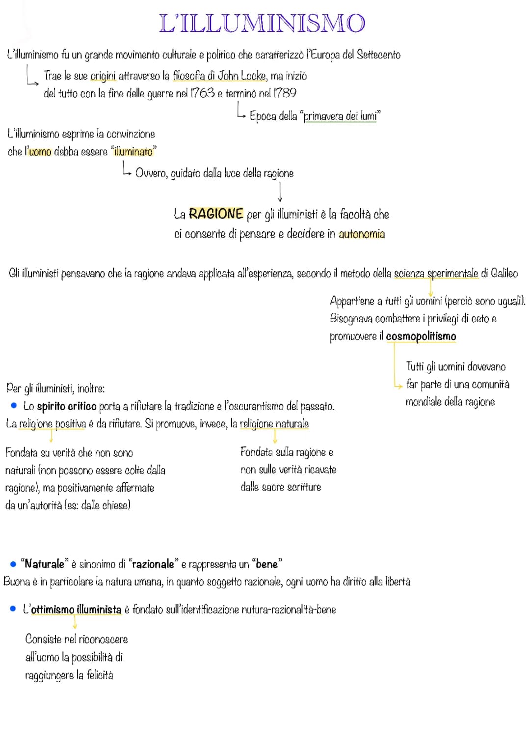 L’illuminismo 