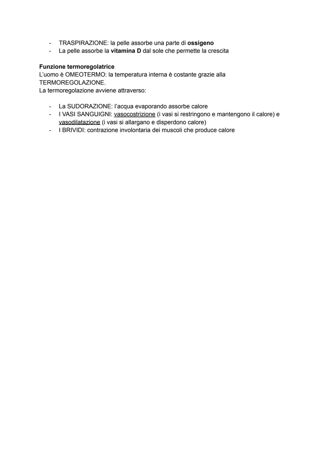 Apparato tegumentario
L'apparato tegumentario è costituito dalla pelle e dagli annessi cutanei (peli, capelli, unghie
e 3 ghiandole)
La pell