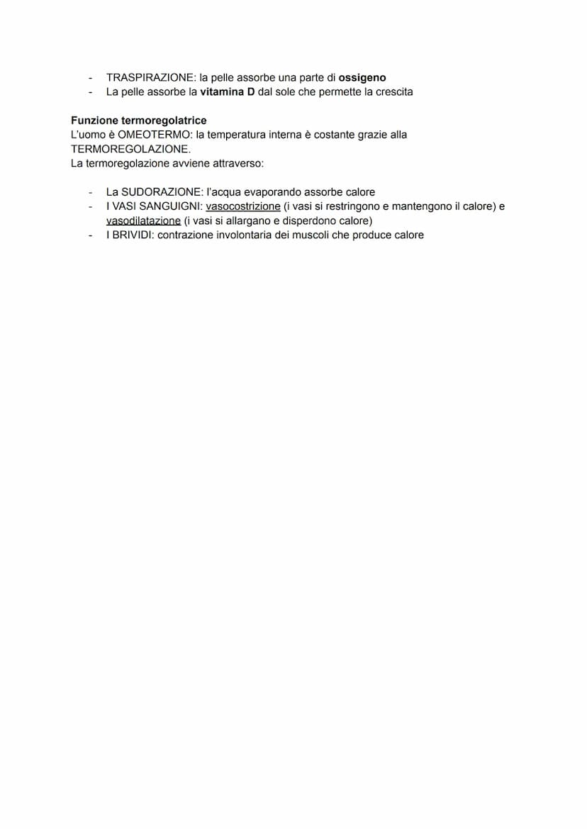 Apparato tegumentario
L'apparato tegumentario è costituito dalla pelle e dagli annessi cutanei (peli, capelli, unghie
e 3 ghiandole)
La pell