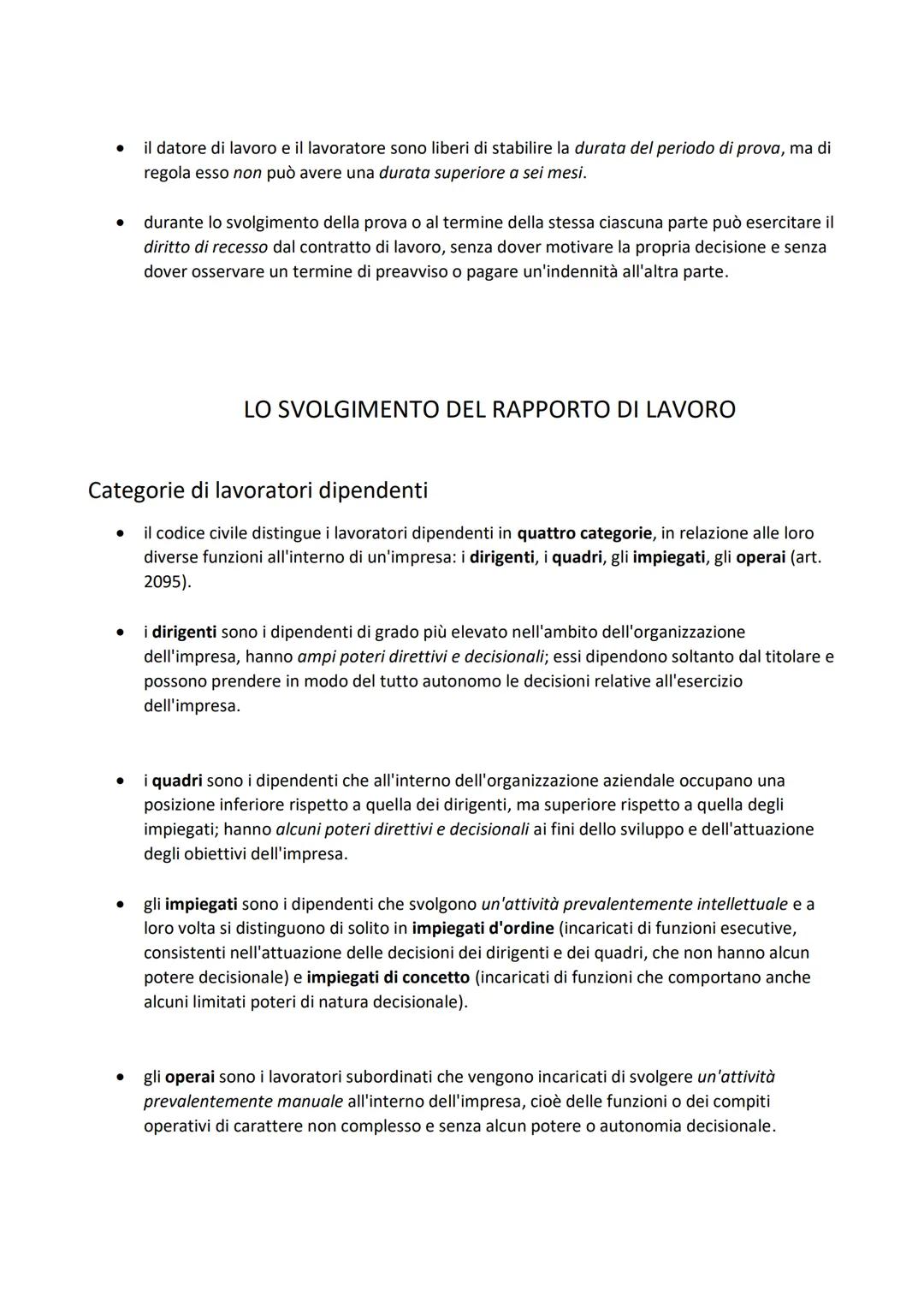 Lavoro subordinato e lavoro autonomo
un rapporto di lavoro dipendente o subordinato si costituisce con la stipulazione di un
contratto di la