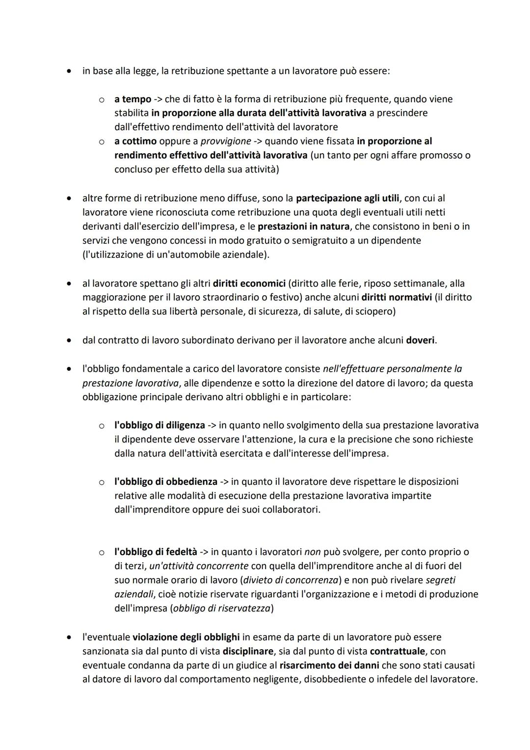 Lavoro subordinato e lavoro autonomo
un rapporto di lavoro dipendente o subordinato si costituisce con la stipulazione di un
contratto di la