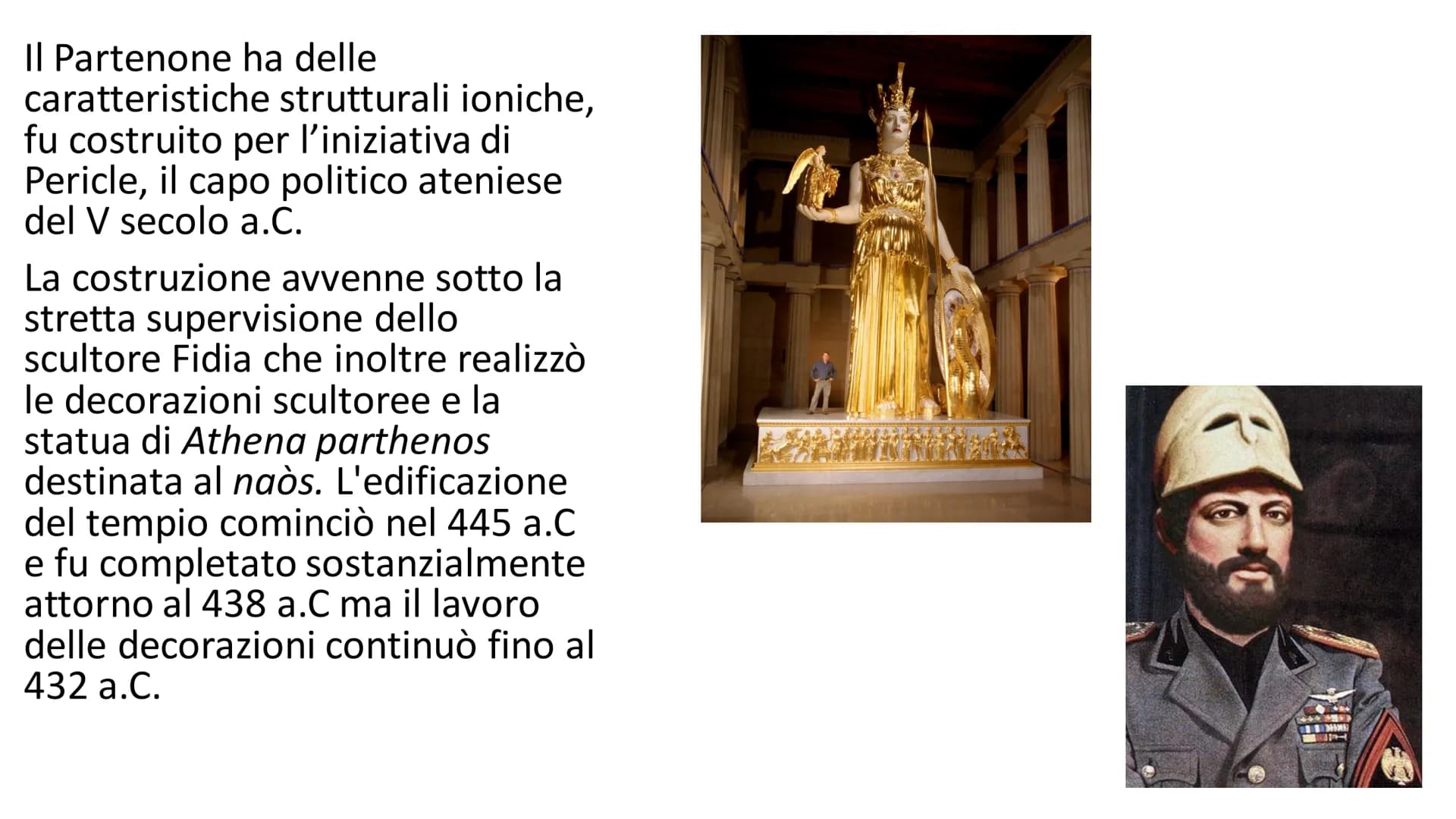 PARTENONE
Il Partenone serviva per rappresentare la ricchezza di Atene, ed è la
migliore rappresentazione dell'arte classica. Grazie al ruol
