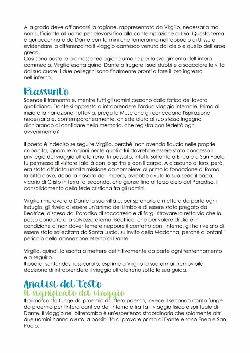 Inferno - Canto II
Lettura espressiva
Selva oscura
Porta dell'inferno
Colle
Crosta terrestre.
Antinferno
Acheronte
I CERCHIO: Non battezzati