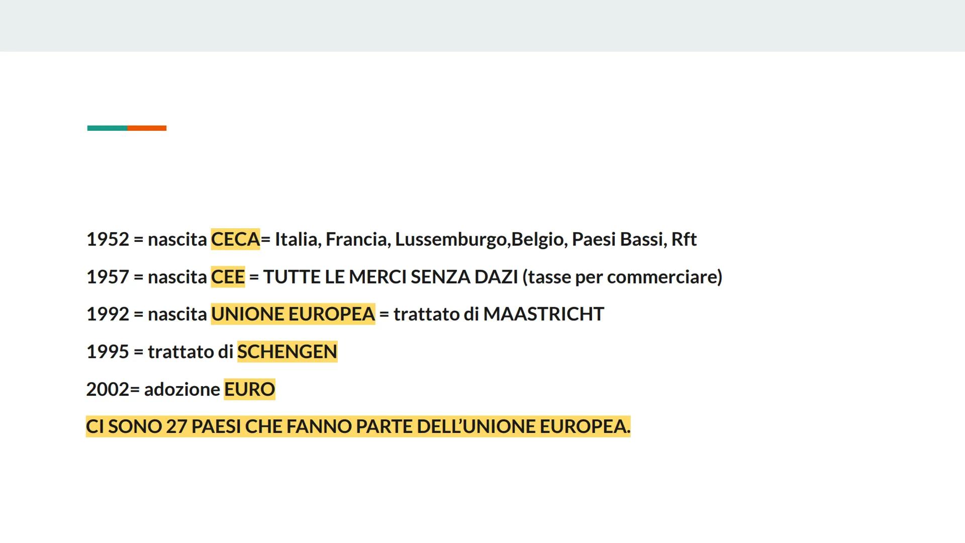 ### EUROPA ED UNIONE
### EUROPEA EUROPA

Continente= terre emerse completamente circondato da mari/oceani

CONFINI= nord: MAR GLACIALE ARTIC