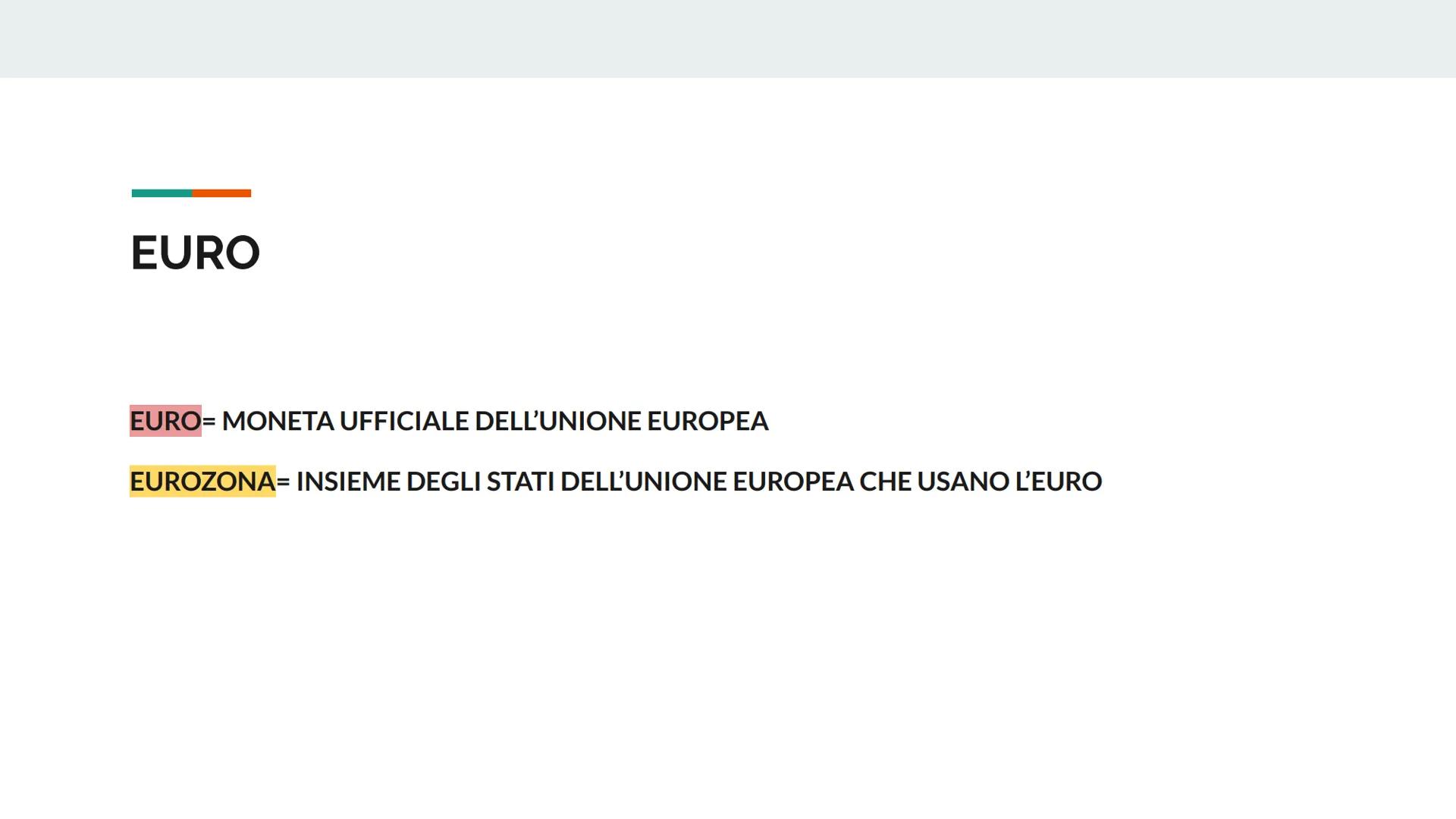 ### EUROPA ED UNIONE
### EUROPEA EUROPA

Continente= terre emerse completamente circondato da mari/oceani

CONFINI= nord: MAR GLACIALE ARTIC