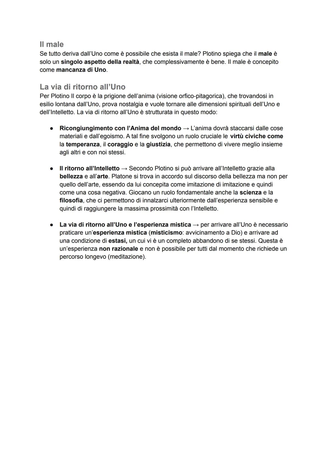 Neoplatonismo
Il neoplatonismo è l'ultima grande corrente filosofica antica; ha origine in età imperialen nel
III secolo d.C. Consiste in un