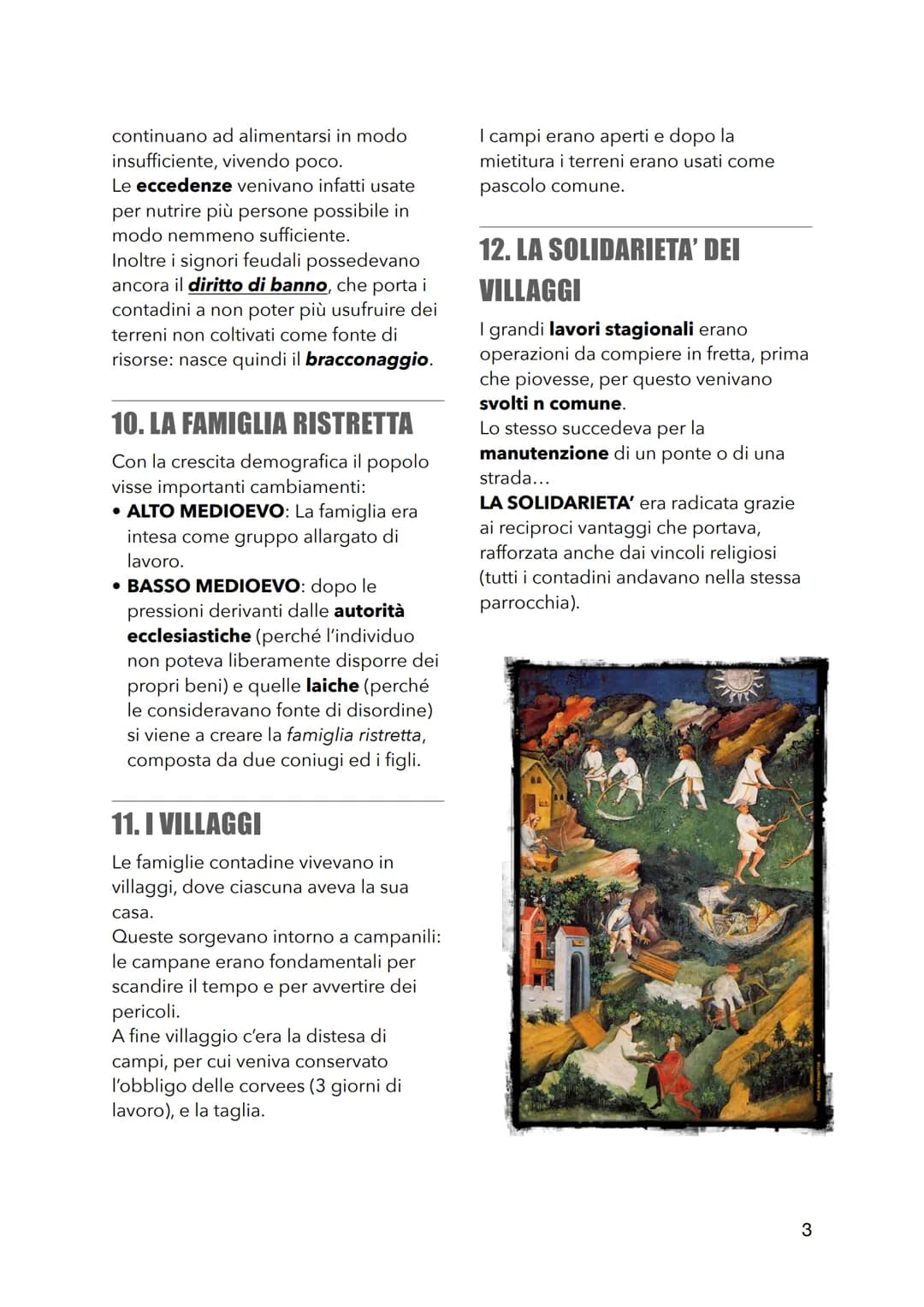 (Capitolo 2 storia da p.17 a 29)
IL RISVEGLIO DELLE CAMPAGNE
PRIMA DELL'ANNO MILLE
Sin dal 9000 a.C. più del 90%
dell'economia si basò sull'