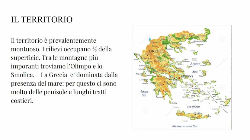 LA GRECIA
LIVIA NASTASI, BENEDETTA CUCINI 2°D, 11/05/2023 DOVE SI TROVA LA GRECIA?
La grecia è una penisola. E' situata
nel sud d'Europa e s