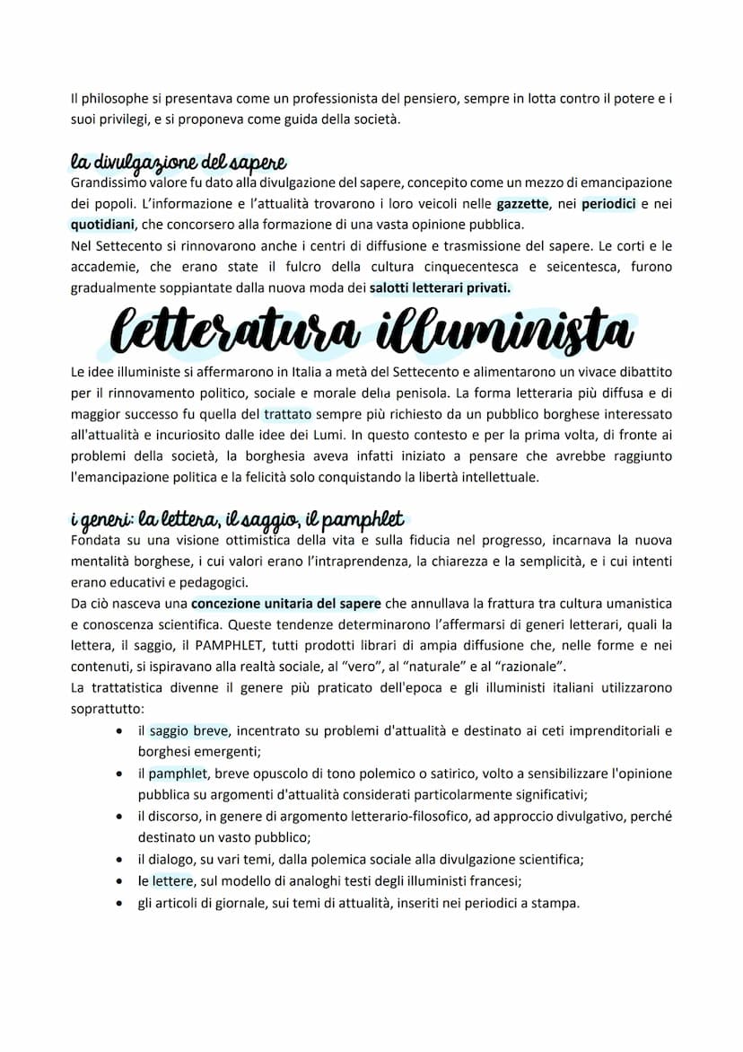 Illuminismo
In questo periodo i sovrani europei cercarono di costruire un sistema politico assolutistico
centralizzato ed efficiente. Al tem