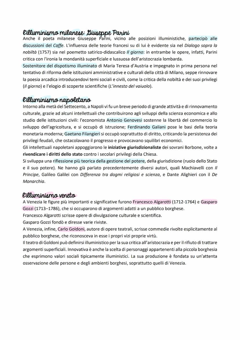 Illuminismo
In questo periodo i sovrani europei cercarono di costruire un sistema politico assolutistico
centralizzato ed efficiente. Al tem