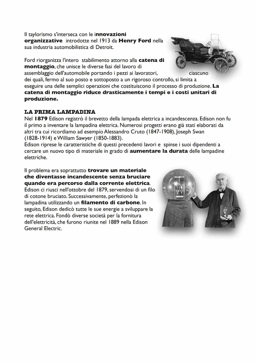 La Seconda Rivoluzione industriale
Fra XIX e XX secolo, l'industrializzazione si impone come via necessaria e
imprescindibile per lo svilupp