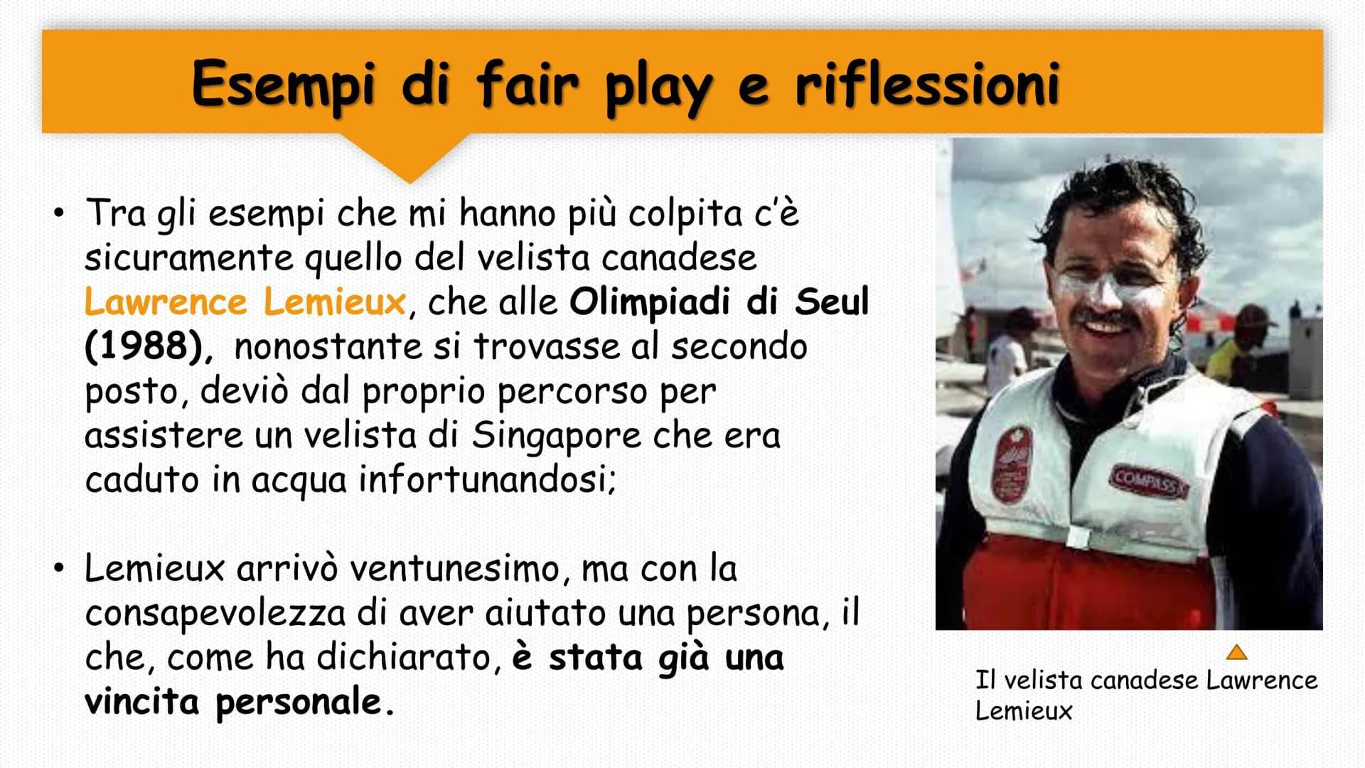 Il Fair play
Il fair play, esempi e riflessioni ●
●
In cosa consiste il fair play?
Il fair play, dall'inglese «gioco
corretto», consiste
nel