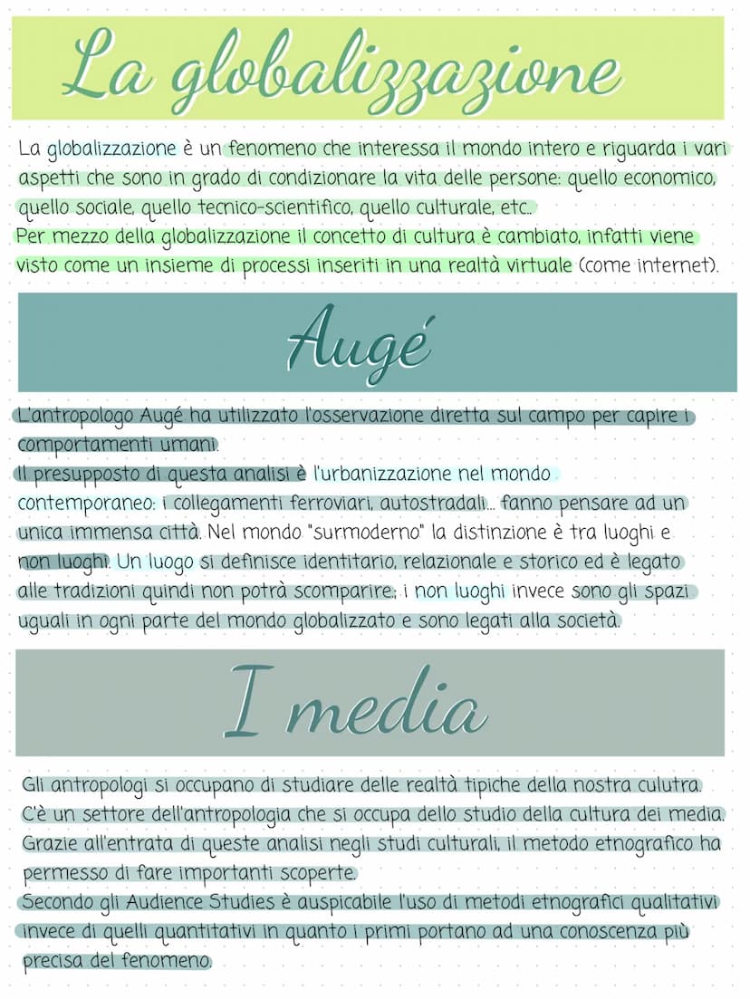 NOTEBOOK L'ANTROPOLOGIA Antropologia
L'antropologia è lo studio del genere umano dal punto di vista culturale; .
si occupa quindi dei compor