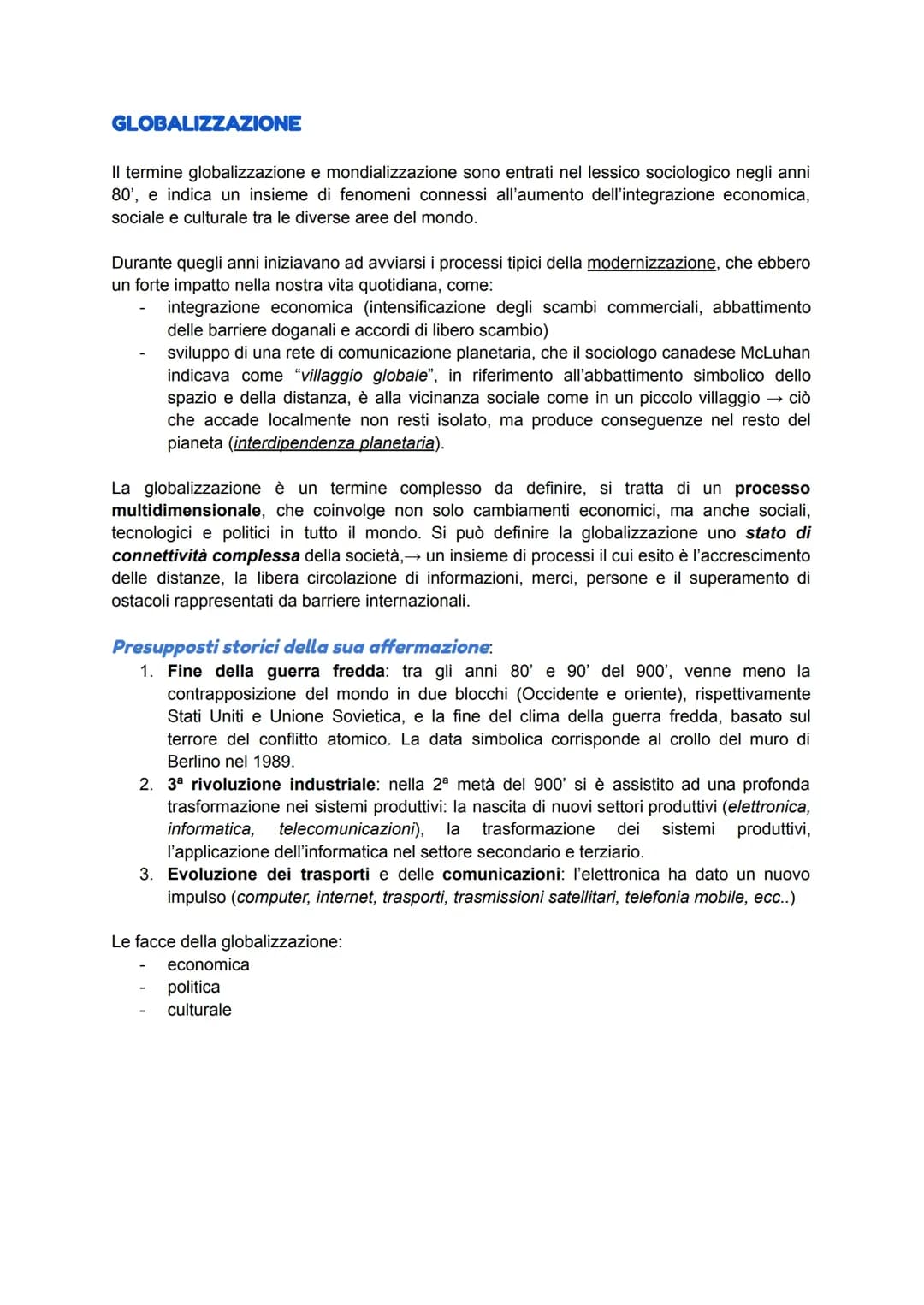 Globalizzazione (scienze umane)