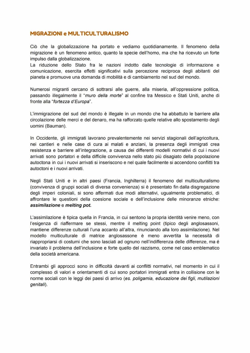 GLOBALIZZAZIONE
Il termine globalizzazione e mondializzazione sono entrati nel lessico sociologico negli anni
80', e indica un insieme di fe