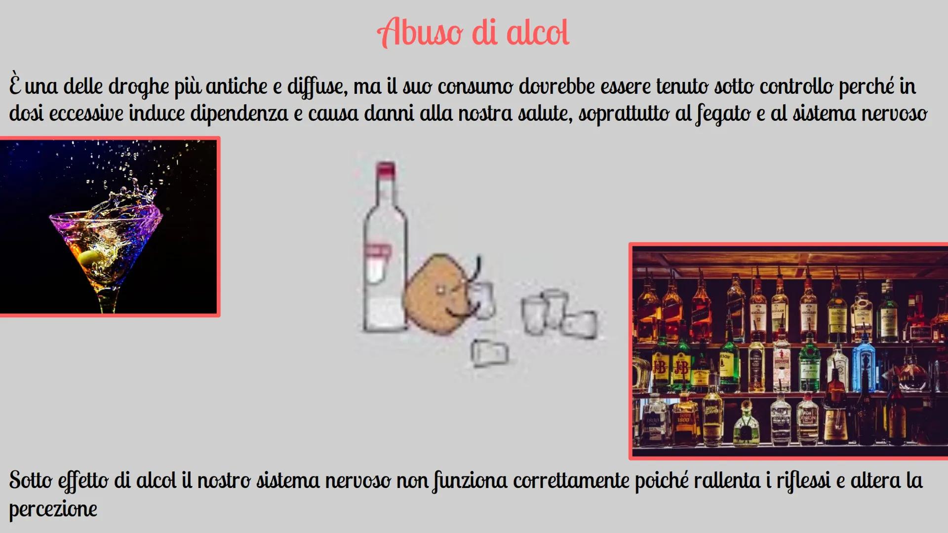 Gli effetti delle droghe sul
sistema nervere
Argomenti trattati:
Cosa sono
La dipendenza
dream le endorfine
Le
★
★
★
★
★
★
★
★
Come agiscono
