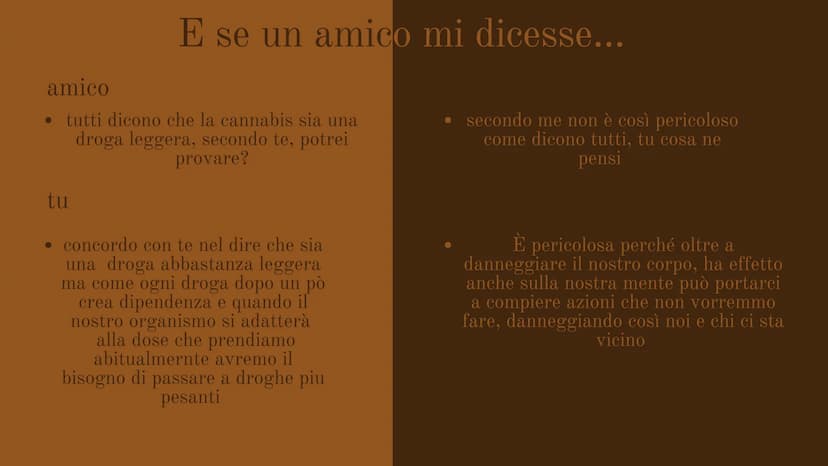 scienze
Effetti delle
droghe
DROGHE:
Si chiamano droghe tutte le sostanze psicoattive o psicotrope,
che modificano il funzionamento del sist