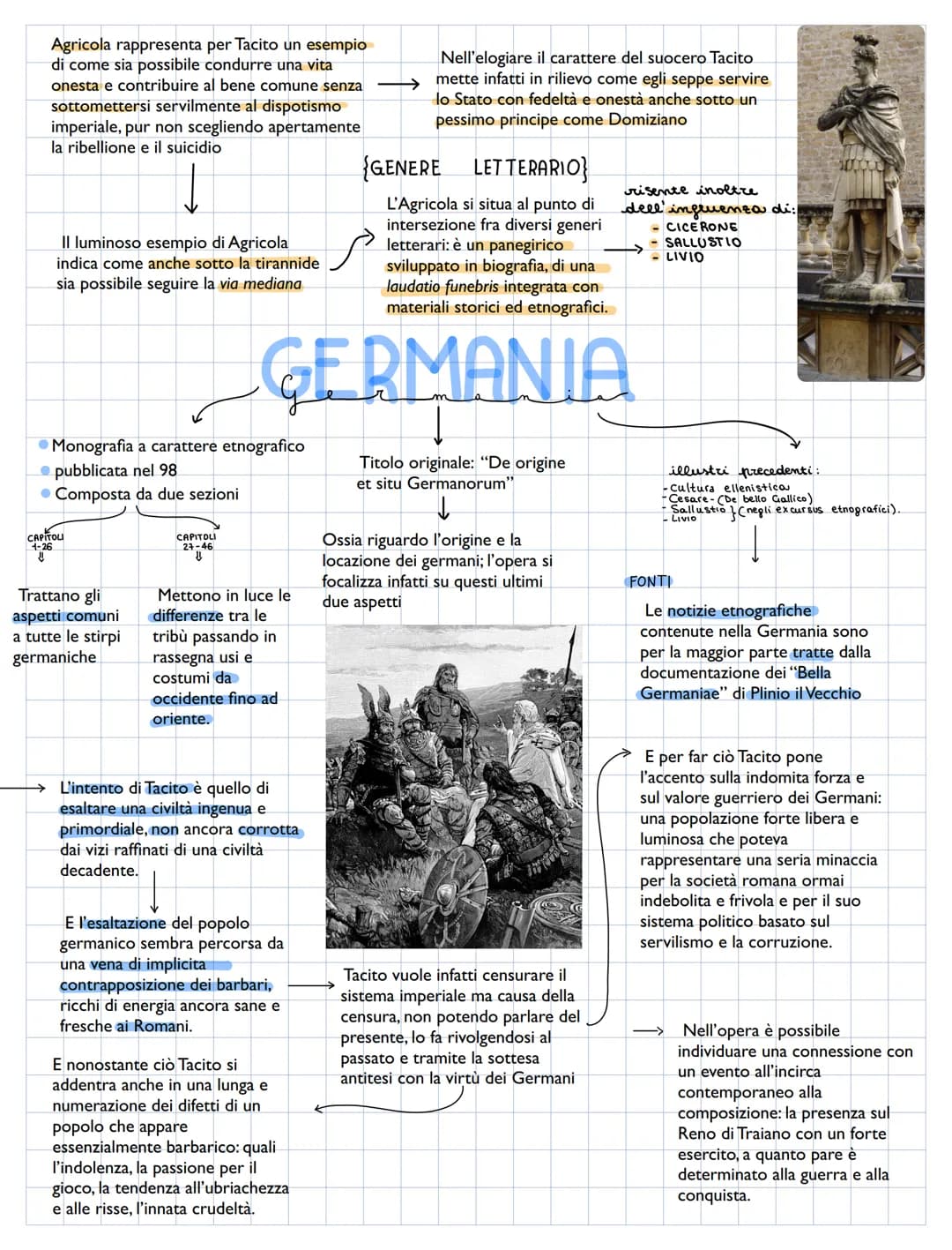 Considerato uno dei più
importanti storici dell'antichità.
Nelle sue opere si fa interprete dello
stato d'animo dei suoi contemporanei nei
c
