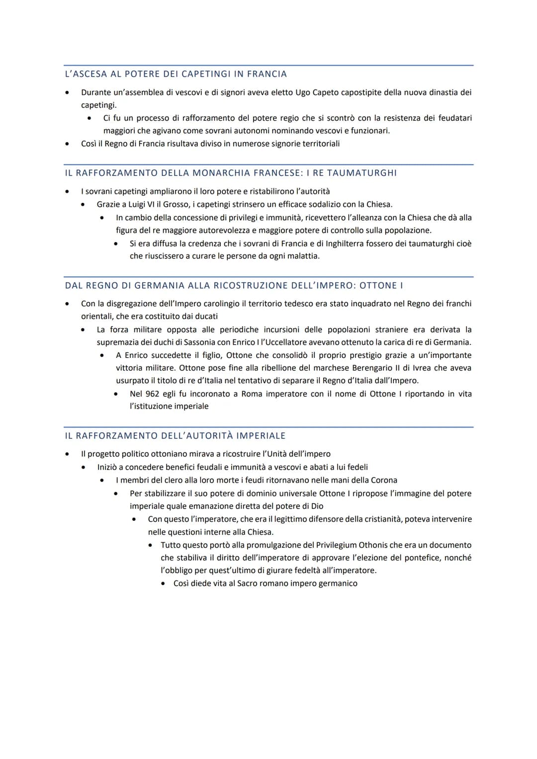 CAPITOLO 1: LE TRASFORMAZIONI DELL'EUROPA TRA IL 10 E L'11
IL SISTEMA FEUDALE
LA FRAMMENTAZIONE TERRITORIALE DOPO LA DISSOLUZIONE DELL'IMPER