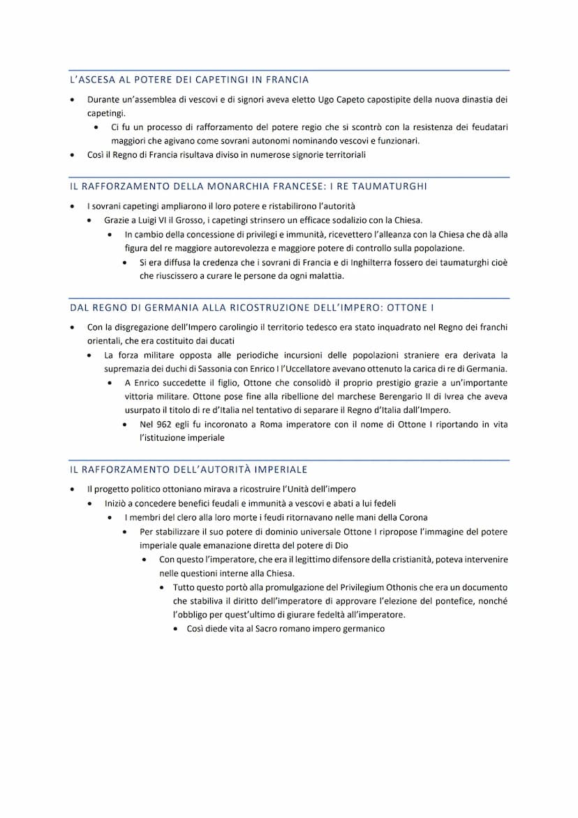 CAPITOLO 1: LE TRASFORMAZIONI DELL'EUROPA TRA IL 10 E L'11
IL SISTEMA FEUDALE
LA FRAMMENTAZIONE TERRITORIALE DOPO LA DISSOLUZIONE DELL'IMPER