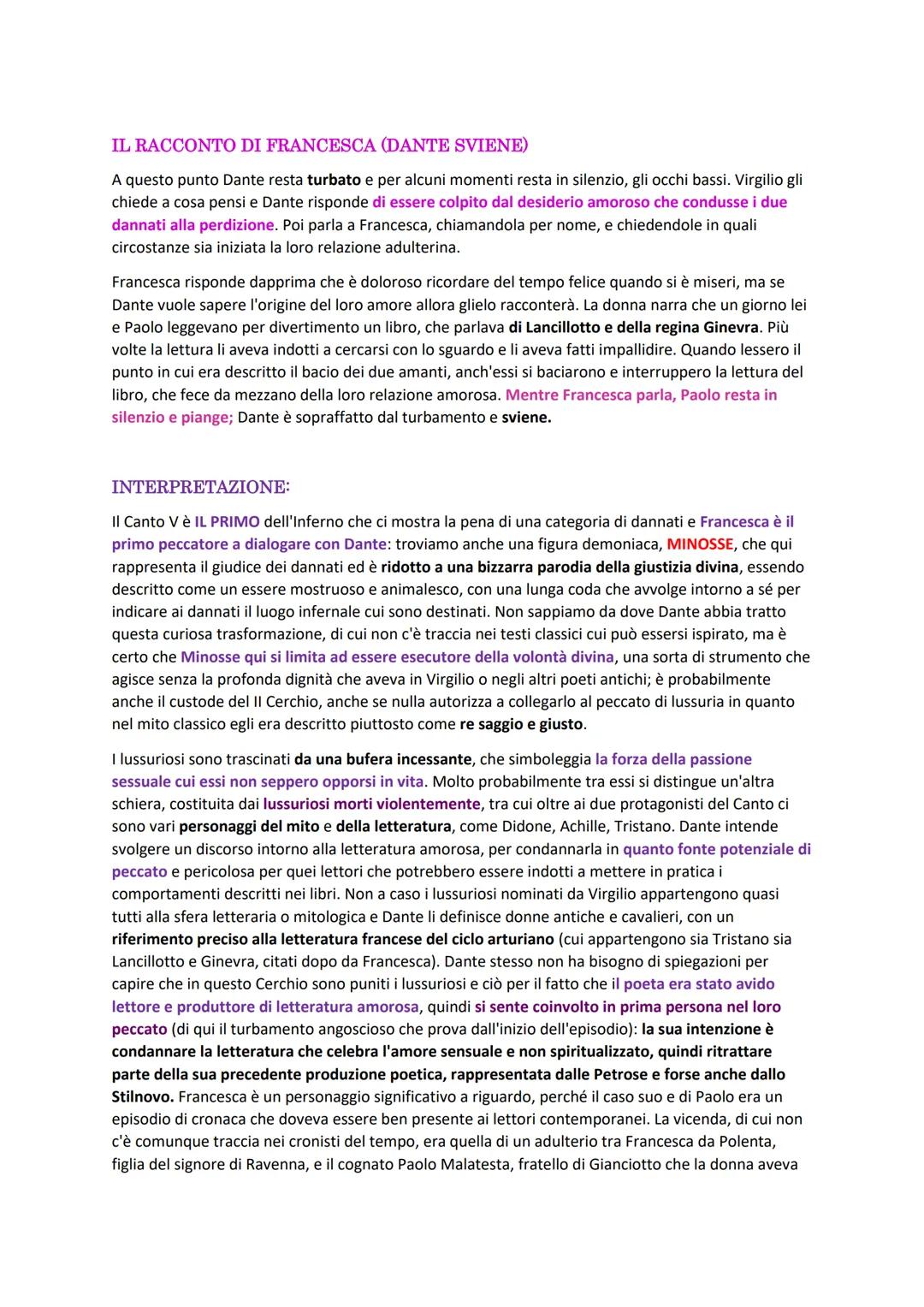 # CANTO V

Ingresso nel II Cerchio.Incontro con Minosse. La pena dei lussuriosi; i morti violentemente per amore.
Incontro con Paolo e Franc