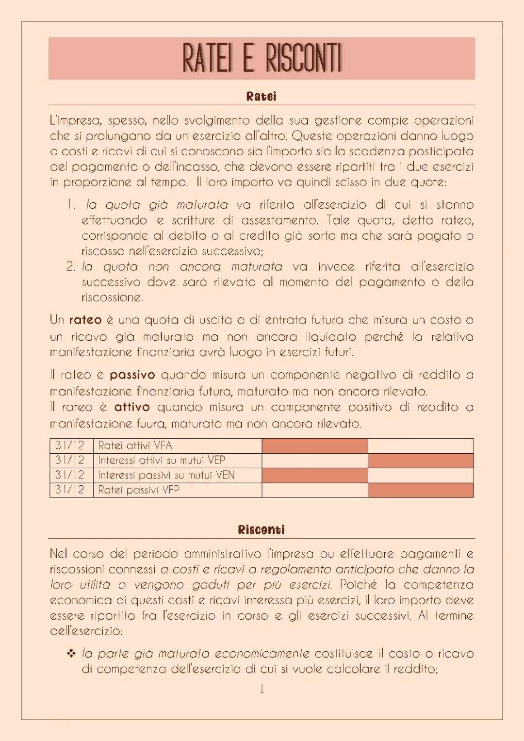 Ratei e Risconti: Guida Completa