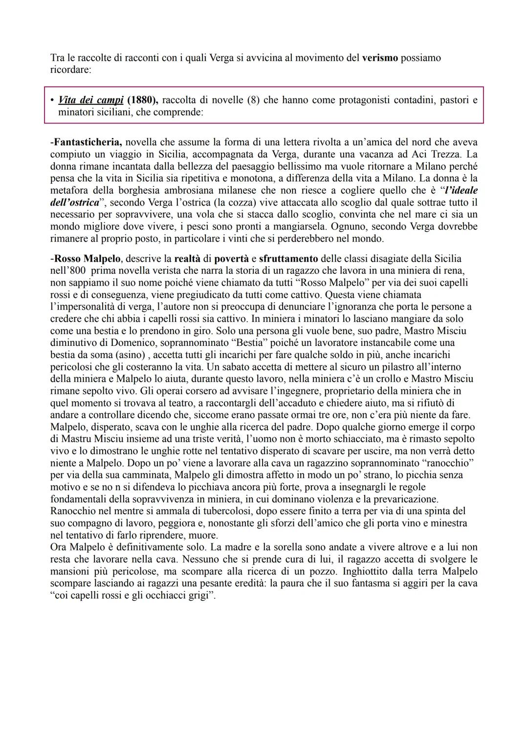 # Giovanni Verga

La Vita

Verga nasce a Catania il 2 settembre 1840 da una famiglia di nobili proprietari terrieri di cui era il
maggiore d