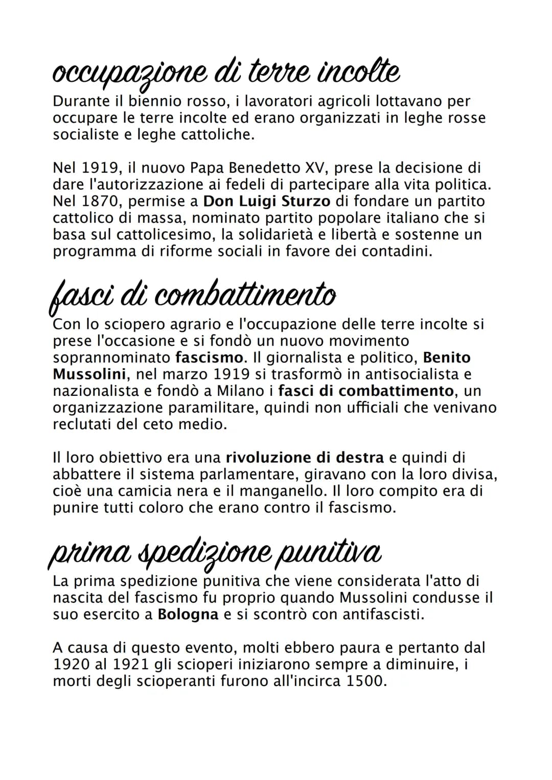 Fascismo
Il fascismo in Italia è stato un movimento politico guidato da
Benito Mussolini che ha governato il paese dal 1922 al
1943. Il fasc